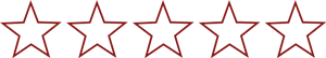 5-star-outline-red